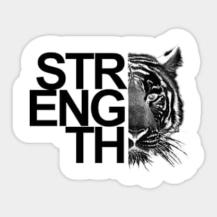 tiger strength motiv Sticker